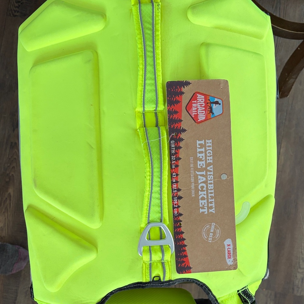 High Visibility Dog Life Jacket - Neon Yellow